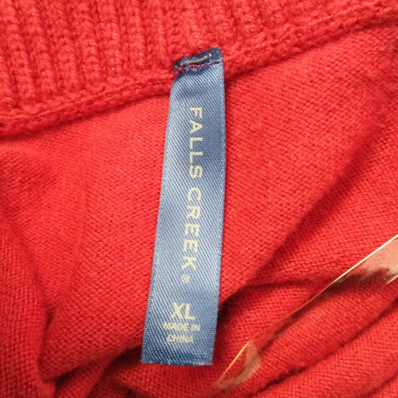 Falls Creek Women's Red Cardigan Sweater XL - Picture 5 of 6